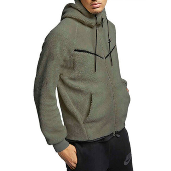 Nike Other - Nike Tech Fleece Sherpa Windrunner Jacket Size S